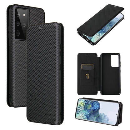 Carbon Fiber Texture Magnetic Horizontal Flip TPU + PC + PU Leather Case with Card Slot, For Huawei Mate 40, For Samsung Galaxy S21 Ultra 5G, For LG K52 / K62, For vivo V20 Pro 5G, For Motorola One 5G / Moto G 5G Plus, For Huawei Mate 40 Pro�����������...