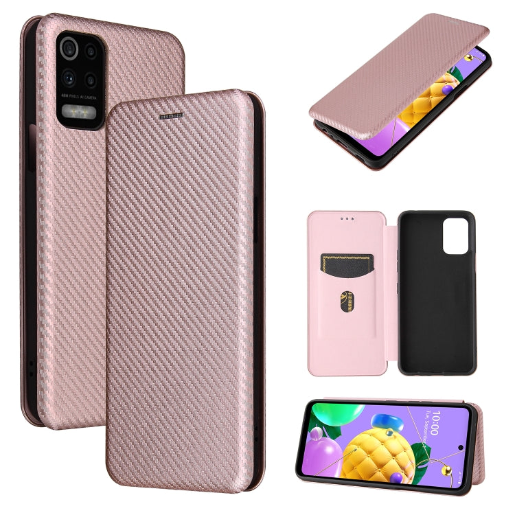 Carbon Fiber Texture Magnetic Horizontal Flip TPU + PC + PU Leather Case with Card Slot, For Huawei Mate 40, For Samsung Galaxy S21 Ultra 5G, For LG K52 / K62, For vivo V20 Pro 5G, For Motorola One 5G / Moto G 5G Plus, For Huawei Mate 40 Pro�����������...