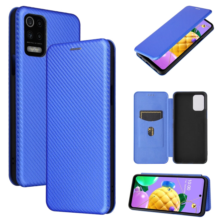 Carbon Fiber Texture Magnetic Horizontal Flip TPU + PC + PU Leather Case with Card Slot, For Huawei Mate 40, For Samsung Galaxy S21 Ultra 5G, For LG K52 / K62, For vivo V20 Pro 5G, For Motorola One 5G / Moto G 5G Plus, For Huawei Mate 40 Pro�����������...