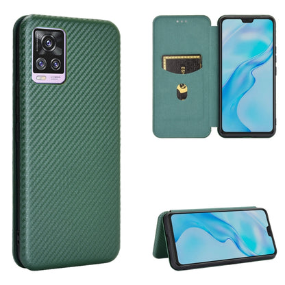 Carbon Fiber Texture Magnetic Horizontal Flip TPU + PC + PU Leather Case with Card Slot, For Huawei Mate 40, For Samsung Galaxy S21 Ultra 5G, For LG K52 / K62, For vivo V20 Pro 5G, For Motorola One 5G / Moto G 5G Plus, For Huawei Mate 40 Pro�����������...