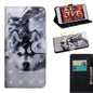 3D Painted Pattern Horizontal Flip TPU + PU Leather Case with Holder & Card Slots & Wallet & Lanyard