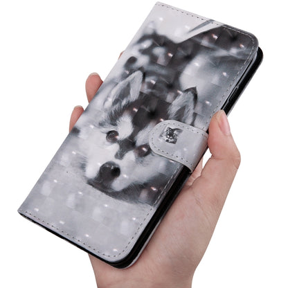 3D Painted Pattern Horizontal Flip TPU + PU Leather Case with Holder & Card Slots & Wallet & Lanyard