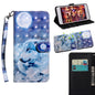 3D Painted Pattern Horizontal Flip TPU + PU Leather Case with Holder & Card Slots & Wallet & Lanyard