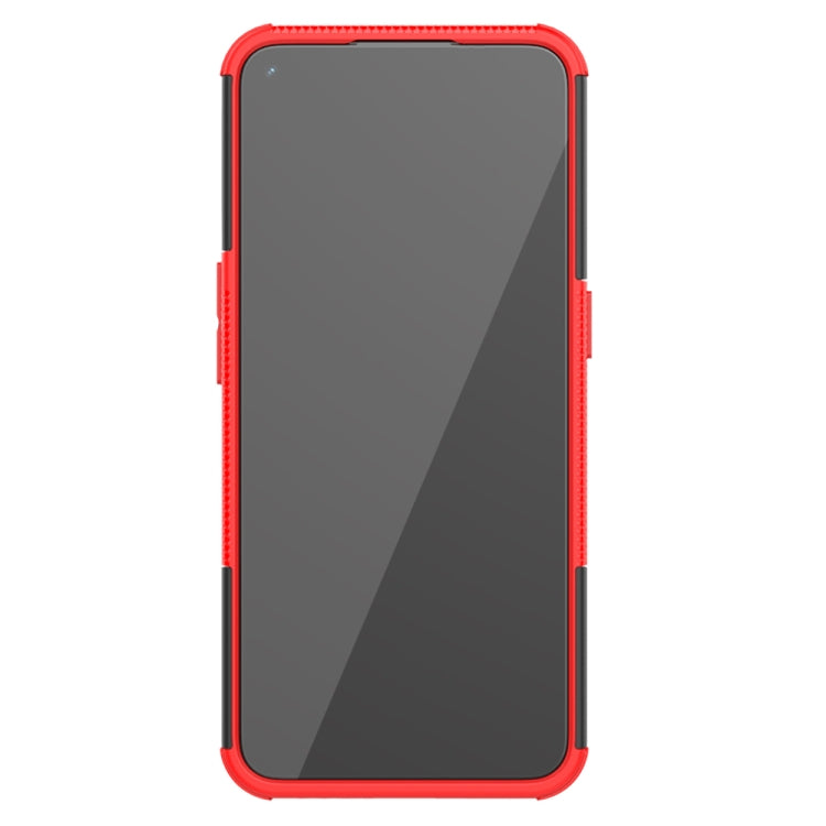 Tire Texture Shockproof TPU+PC Protective Case with Holder, For OPPO A53 / A32, For vivo Y50