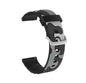 Camouflage Silicone Replacement Wrist Strap Watchband with Silver Buckle