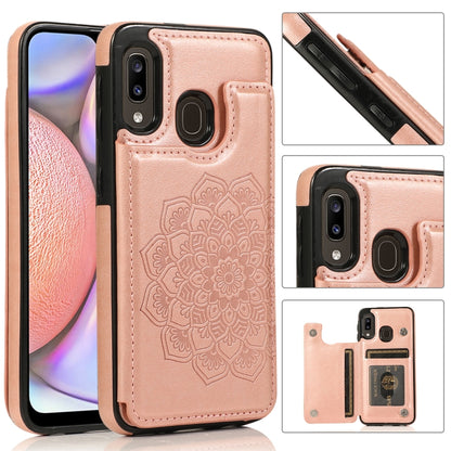 Double Buckle Mandala Pattern PU+TPU Protective Case with Card Slots & Holder & Photo Frame, For Samsung Galaxy A10e / A20e, For Samsung Galaxy A20 / A30, For Samsung Galaxy A50 / A50s, For Samsung Galaxy A51, For Samsung Galaxy A70��������������������...
