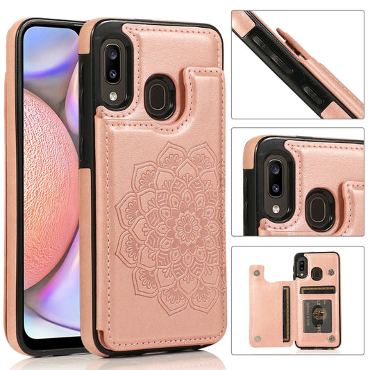 Double Buckle Mandala Pattern PU+TPU Protective Case with Card Slots & Holder & Photo Frame, For Samsung Galaxy A10e / A20e, For Samsung Galaxy A20 / A30, For Samsung Galaxy A50 / A50s, For Samsung Galaxy A51, For Samsung Galaxy A70��������������������...