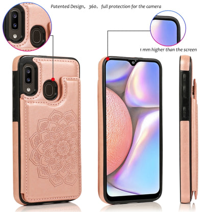 Double Buckle Mandala Pattern PU+TPU Protective Case with Card Slots & Holder & Photo Frame, For Samsung Galaxy A10e / A20e, For Samsung Galaxy A20 / A30, For Samsung Galaxy A50 / A50s, For Samsung Galaxy A51, For Samsung Galaxy A70��������������������...