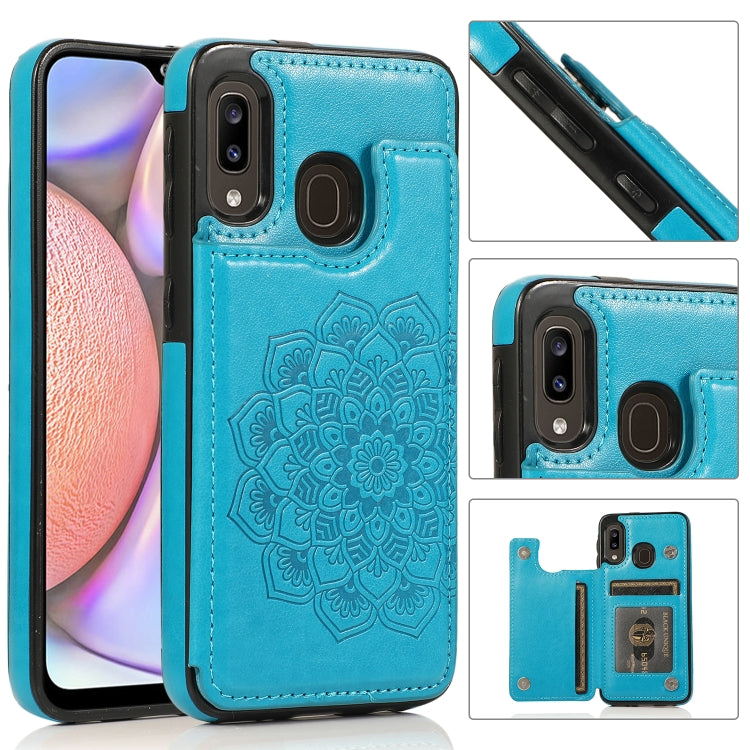 Double Buckle Mandala Pattern PU+TPU Protective Case with Card Slots & Holder & Photo Frame, For Samsung Galaxy A10e / A20e, For Samsung Galaxy A20 / A30, For Samsung Galaxy A50 / A50s, For Samsung Galaxy A51, For Samsung Galaxy A70��������������������...