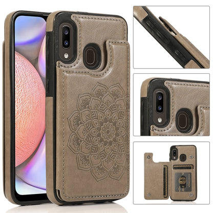 Double Buckle Mandala Pattern PU+TPU Protective Case with Card Slots & Holder & Photo Frame, For Samsung Galaxy A10e / A20e, For Samsung Galaxy A20 / A30, For Samsung Galaxy A50 / A50s, For Samsung Galaxy A51, For Samsung Galaxy A70��������������������...