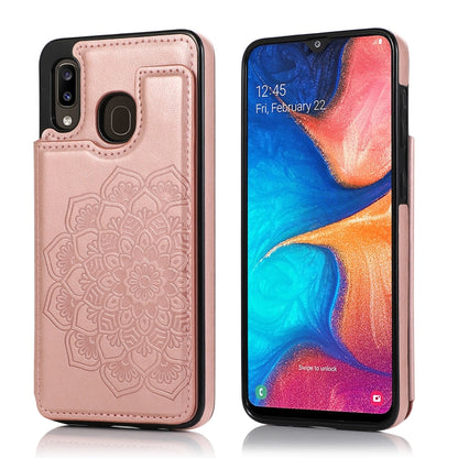 Double Buckle Mandala Pattern PU+TPU Protective Case with Card Slots & Holder & Photo Frame, For Samsung Galaxy A10e / A20e, For Samsung Galaxy A20 / A30, For Samsung Galaxy A50 / A50s, For Samsung Galaxy A51, For Samsung Galaxy A70��������������������...