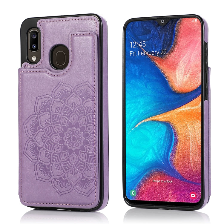 Double Buckle Mandala Pattern PU+TPU Protective Case with Card Slots & Holder & Photo Frame, For Samsung Galaxy A10e / A20e, For Samsung Galaxy A20 / A30, For Samsung Galaxy A50 / A50s, For Samsung Galaxy A51, For Samsung Galaxy A70��������������������...