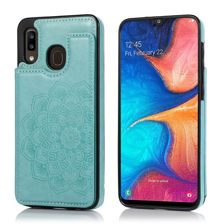 Double Buckle Mandala Pattern PU+TPU Protective Case with Card Slots & Holder & Photo Frame, For Samsung Galaxy A10e / A20e, For Samsung Galaxy A20 / A30, For Samsung Galaxy A50 / A50s, For Samsung Galaxy A51, For Samsung Galaxy A70��������������������...