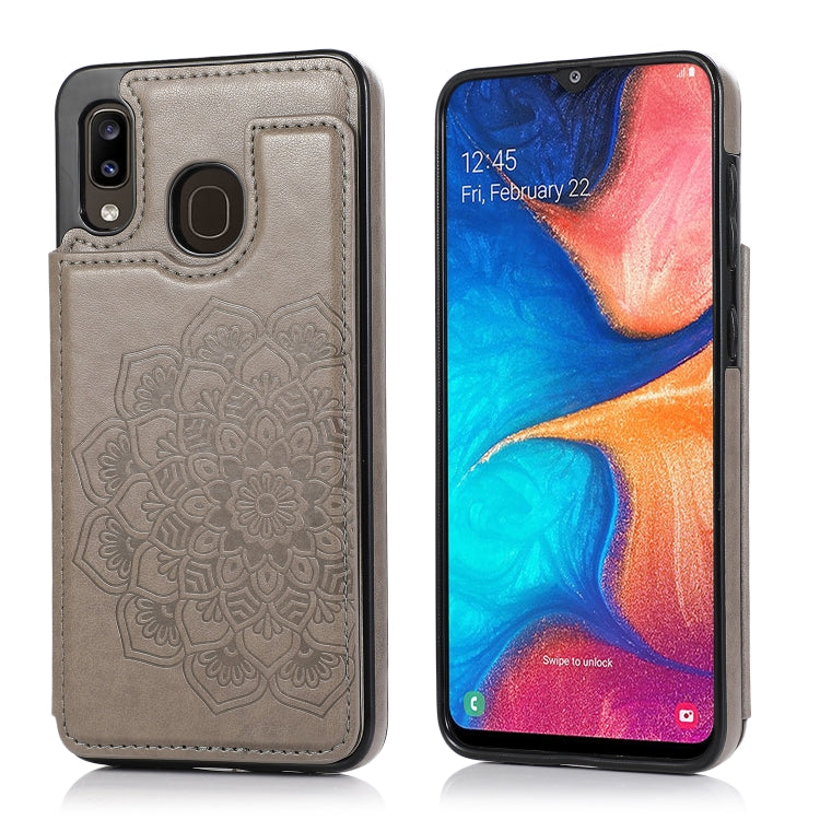 Double Buckle Mandala Pattern PU+TPU Protective Case with Card Slots & Holder & Photo Frame, For Samsung Galaxy A10e / A20e, For Samsung Galaxy A20 / A30, For Samsung Galaxy A50 / A50s, For Samsung Galaxy A51, For Samsung Galaxy A70��������������������...