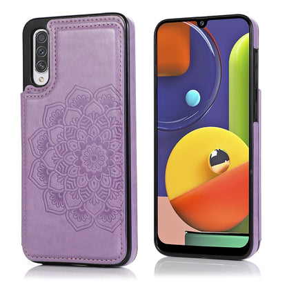 Double Buckle Mandala Pattern PU+TPU Protective Case with Card Slots & Holder & Photo Frame, For Samsung Galaxy A10e / A20e, For Samsung Galaxy A20 / A30, For Samsung Galaxy A50 / A50s, For Samsung Galaxy A51, For Samsung Galaxy A70��������������������...