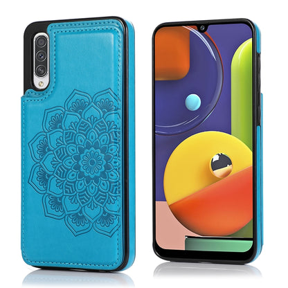 Double Buckle Mandala Pattern PU+TPU Protective Case with Card Slots & Holder & Photo Frame, For Samsung Galaxy A10e / A20e, For Samsung Galaxy A20 / A30, For Samsung Galaxy A50 / A50s, For Samsung Galaxy A51, For Samsung Galaxy A70��������������������...