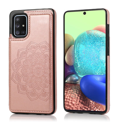 Double Buckle Mandala Pattern PU+TPU Protective Case with Card Slots & Holder & Photo Frame, For Samsung Galaxy A10e / A20e, For Samsung Galaxy A20 / A30, For Samsung Galaxy A50 / A50s, For Samsung Galaxy A51, For Samsung Galaxy A70��������������������...