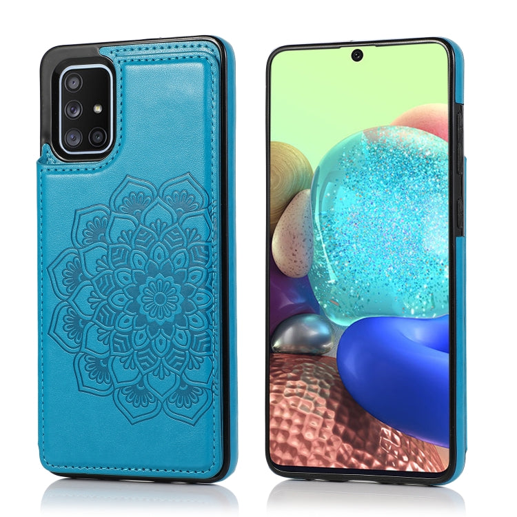 Double Buckle Mandala Pattern PU+TPU Protective Case with Card Slots & Holder & Photo Frame, For Samsung Galaxy A10e / A20e, For Samsung Galaxy A20 / A30, For Samsung Galaxy A50 / A50s, For Samsung Galaxy A51, For Samsung Galaxy A70��������������������...