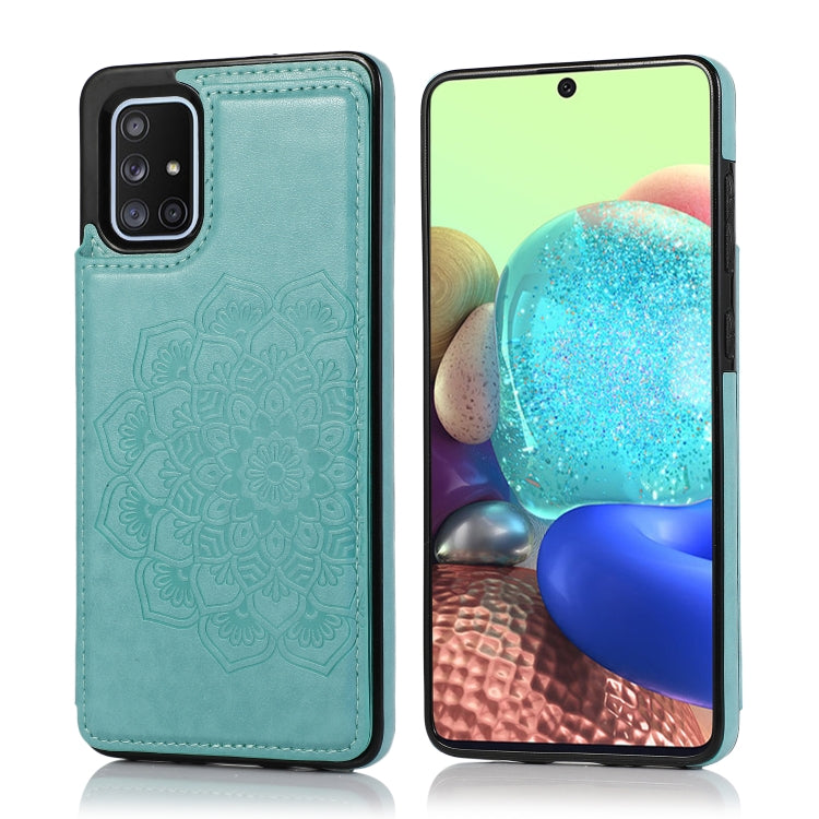 Double Buckle Mandala Pattern PU+TPU Protective Case with Card Slots & Holder & Photo Frame, For Samsung Galaxy A10e / A20e, For Samsung Galaxy A20 / A30, For Samsung Galaxy A50 / A50s, For Samsung Galaxy A51, For Samsung Galaxy A70��������������������...