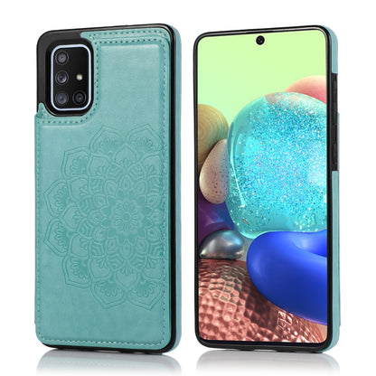 Double Buckle Mandala Pattern PU+TPU Protective Case with Card Slots & Holder & Photo Frame, For Samsung Galaxy A10e / A20e, For Samsung Galaxy A20 / A30, For Samsung Galaxy A50 / A50s, For Samsung Galaxy A51, For Samsung Galaxy A70��������������������...