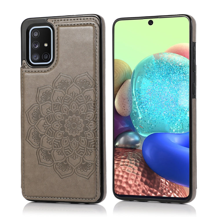 Double Buckle Mandala Pattern PU+TPU Protective Case with Card Slots & Holder & Photo Frame, For Samsung Galaxy A10e / A20e, For Samsung Galaxy A20 / A30, For Samsung Galaxy A50 / A50s, For Samsung Galaxy A51, For Samsung Galaxy A70��������������������...