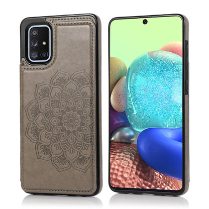 Double Buckle Mandala Pattern PU+TPU Protective Case with Card Slots & Holder & Photo Frame, For Samsung Galaxy A10e / A20e, For Samsung Galaxy A20 / A30, For Samsung Galaxy A50 / A50s, For Samsung Galaxy A51, For Samsung Galaxy A70��������������������...