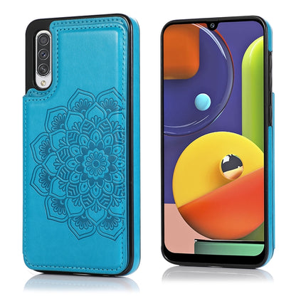 Double Buckle Mandala Pattern PU+TPU Protective Case with Card Slots & Holder & Photo Frame, For Samsung Galaxy A10e / A20e, For Samsung Galaxy A20 / A30, For Samsung Galaxy A50 / A50s, For Samsung Galaxy A51, For Samsung Galaxy A70��������������������...