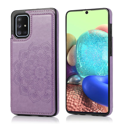 Double Buckle Mandala Pattern PU+TPU Protective Case with Card Slots & Holder & Photo Frame, For Samsung Galaxy A10e / A20e, For Samsung Galaxy A20 / A30, For Samsung Galaxy A50 / A50s, For Samsung Galaxy A51, For Samsung Galaxy A70��������������������...