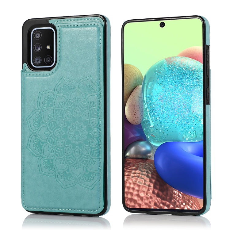 Double Buckle Mandala Pattern PU+TPU Protective Case with Card Slots & Holder & Photo Frame, For Samsung Galaxy A10e / A20e, For Samsung Galaxy A20 / A30, For Samsung Galaxy A50 / A50s, For Samsung Galaxy A51, For Samsung Galaxy A70��������������������...