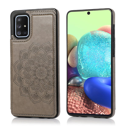 Double Buckle Mandala Pattern PU+TPU Protective Case with Card Slots & Holder & Photo Frame, For Samsung Galaxy A10e / A20e, For Samsung Galaxy A20 / A30, For Samsung Galaxy A50 / A50s, For Samsung Galaxy A51, For Samsung Galaxy A70��������������������...