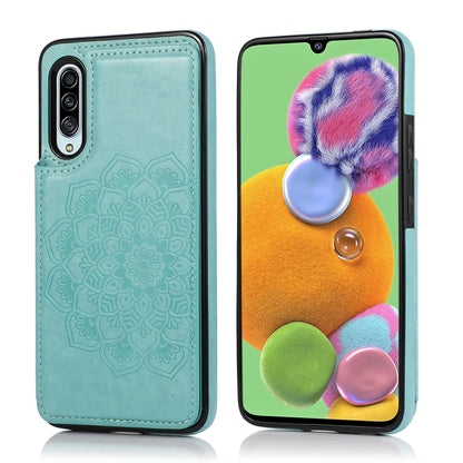 Double Buckle Mandala Pattern PU+TPU Protective Case with Card Slots & Holder & Photo Frame, For Samsung Galaxy A10e / A20e, For Samsung Galaxy A20 / A30, For Samsung Galaxy A50 / A50s, For Samsung Galaxy A51, For Samsung Galaxy A70��������������������...