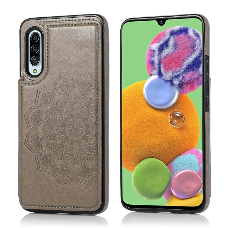 Double Buckle Mandala Pattern PU+TPU Protective Case with Card Slots & Holder & Photo Frame, For Samsung Galaxy A10e / A20e, For Samsung Galaxy A20 / A30, For Samsung Galaxy A50 / A50s, For Samsung Galaxy A51, For Samsung Galaxy A70��������������������...