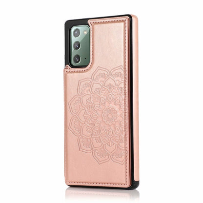 Double Buckle Mandala Pattern PU+TPU Protective Case with Card Slots & Holder & Photo Frame, For Samsung Galaxy Note20, For Samsung Galaxy S9, For Samsung Galaxy S9 Plus, For Samsung Galaxy S10, For Samsung Galaxy S10 Plus, For Samsung Galaxy S20������...