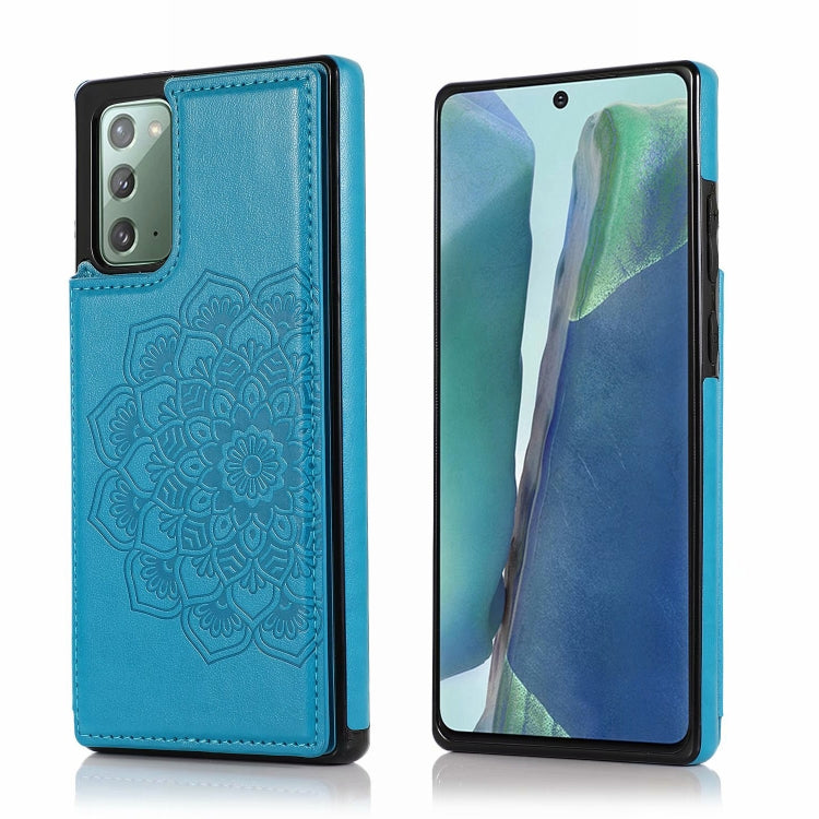 Double Buckle Mandala Pattern PU+TPU Protective Case with Card Slots & Holder & Photo Frame, For Samsung Galaxy Note20, For Samsung Galaxy S9, For Samsung Galaxy S9 Plus, For Samsung Galaxy S10, For Samsung Galaxy S10 Plus, For Samsung Galaxy S20������...