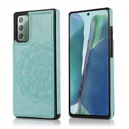 Double Buckle Mandala Pattern PU+TPU Protective Case with Card Slots & Holder & Photo Frame, For Samsung Galaxy Note20, For Samsung Galaxy S9, For Samsung Galaxy S9 Plus, For Samsung Galaxy S10, For Samsung Galaxy S10 Plus, For Samsung Galaxy S20������...