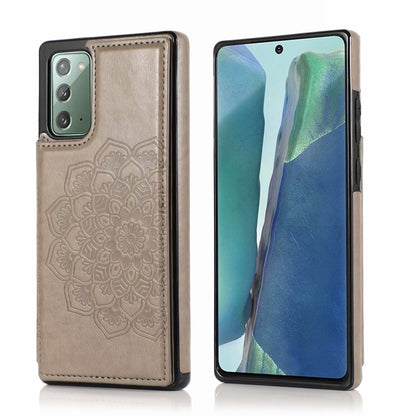 Double Buckle Mandala Pattern PU+TPU Protective Case with Card Slots & Holder & Photo Frame, For Samsung Galaxy Note20, For Samsung Galaxy S9, For Samsung Galaxy S9 Plus, For Samsung Galaxy S10, For Samsung Galaxy S10 Plus, For Samsung Galaxy S20������...