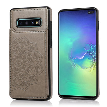 Double Buckle Mandala Pattern PU+TPU Protective Case with Card Slots & Holder & Photo Frame, For Samsung Galaxy Note20, For Samsung Galaxy S9, For Samsung Galaxy S9 Plus, For Samsung Galaxy S10, For Samsung Galaxy S10 Plus, For Samsung Galaxy S20������...
