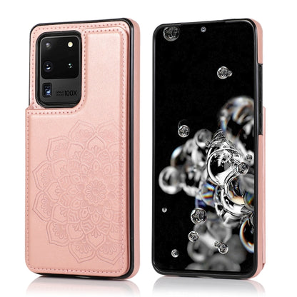 Double Buckle Mandala Pattern PU+TPU Protective Case with Card Slots & Holder & Photo Frame, For Samsung Galaxy Note20, For Samsung Galaxy S9, For Samsung Galaxy S9 Plus, For Samsung Galaxy S10, For Samsung Galaxy S10 Plus, For Samsung Galaxy S20������...