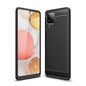 Brushed Texture Carbon Fiber TPU Case, For Samsung Galaxy A12