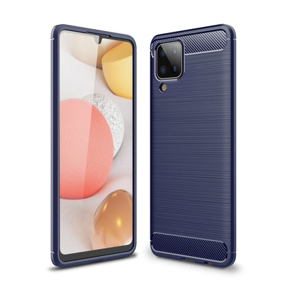 Brushed Texture Carbon Fiber TPU Case, For Samsung Galaxy A12