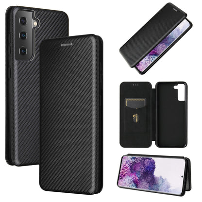 Carbon Fiber Texture Magnetic Horizontal Flip TPU + PC + PU Leather Case with Card Slot, For Huawei Y9a, For Huawei nova 8 SE, For Huawei Honor 10X Lite, For Samsung Galaxy A12 / M12, For Samsung Galaxy A32 5G, For Samsung Galaxy S30�������������������...