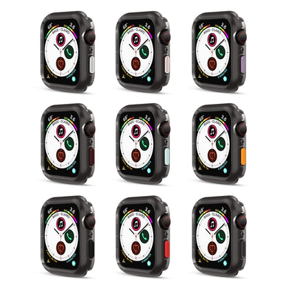 Silicone Frame Protective Case For Apple Watch Series 6 / 5 / 4 / Watch SE 44mm
