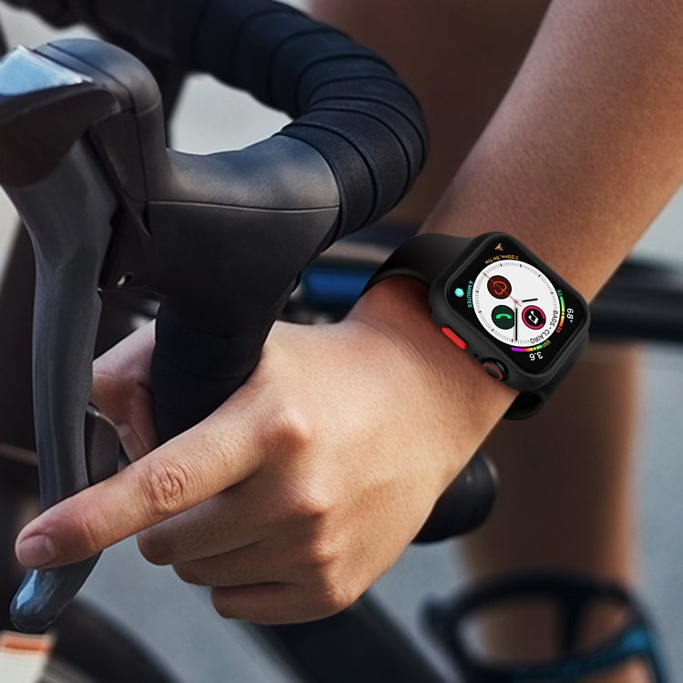 Silicone Frame Protective Case For Apple Watch Series 6 / 5 / 4 / Watch SE 44mm