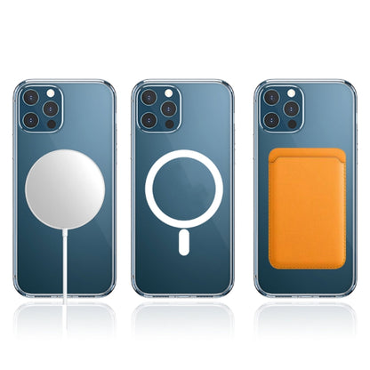 WK WPC-007 iDeal Series Magsafe Case Magnetic Ring All-inclusive Clear TPU Transparent Shockproof Case, For iPhone 11 Pro, For iPhone 11 Pro Max, For iPhone 12 Pro Max