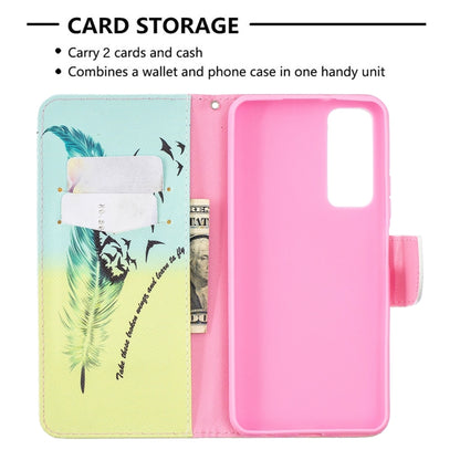 Colored Drawing Pattern Horizontal Flip Leather Case with Holder & Card Slots & Wallet