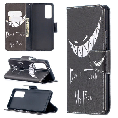 Colored Drawing Pattern Horizontal Flip Leather Case with Holder & Card Slots & Wallet