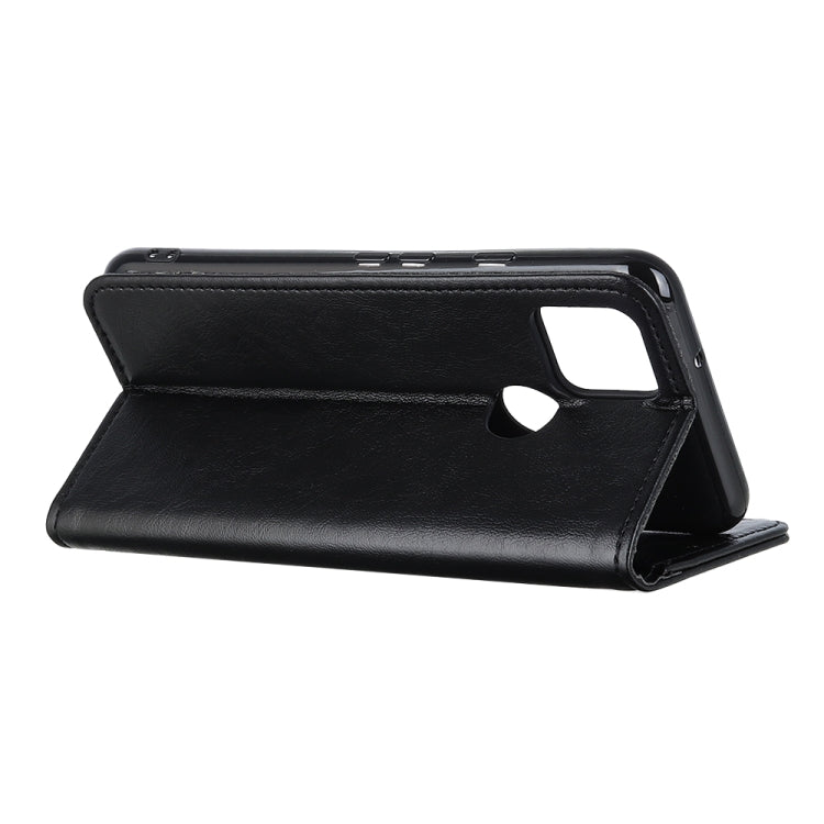 Magnetic Crazy Horse Texture Horizontal Flip Leather Case with Holder & Card Slots & Wallet, For OPPO A15