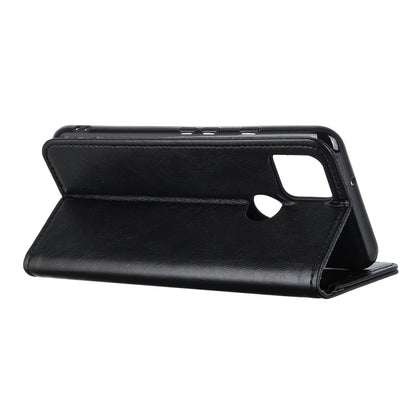 Magnetic Crazy Horse Texture Horizontal Flip Leather Case with Holder & Card Slots & Wallet, For OPPO A15