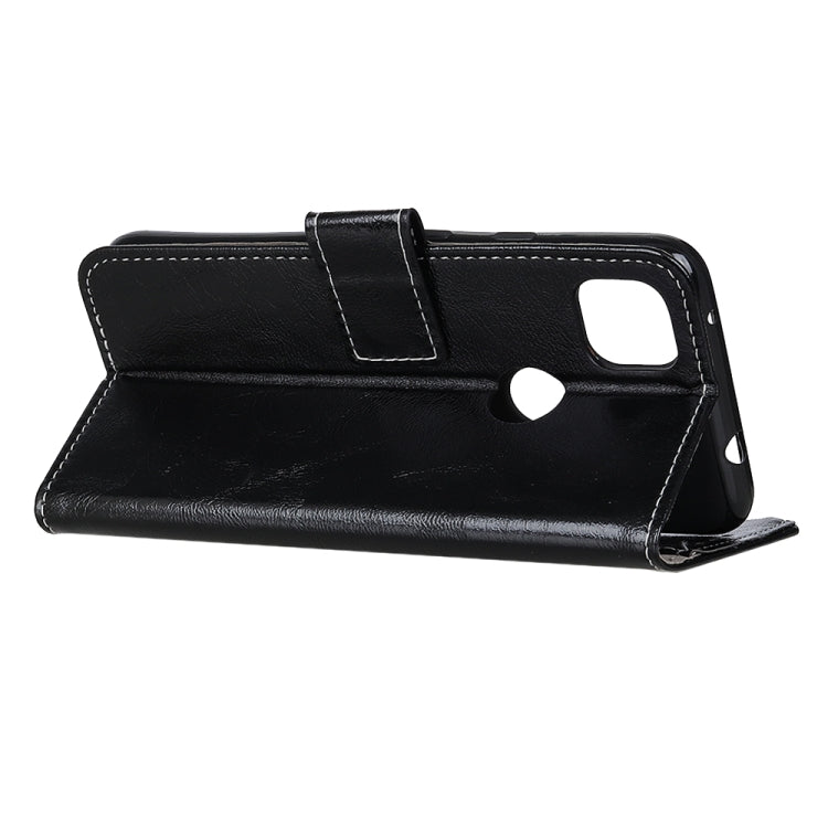 Retro Crazy Horse Texture Horizontal Flip Leather Case with Holder & Card Slots & Photo Frame & Wallet, For OPPO A15