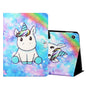 Colored Drawing Horizontal Flip Leather Case with Holder & Card Slots